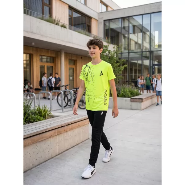  Otroška premium funkcionalna majica ALTISPORT VOJ/ALK004TR01 NEON RUMENA 