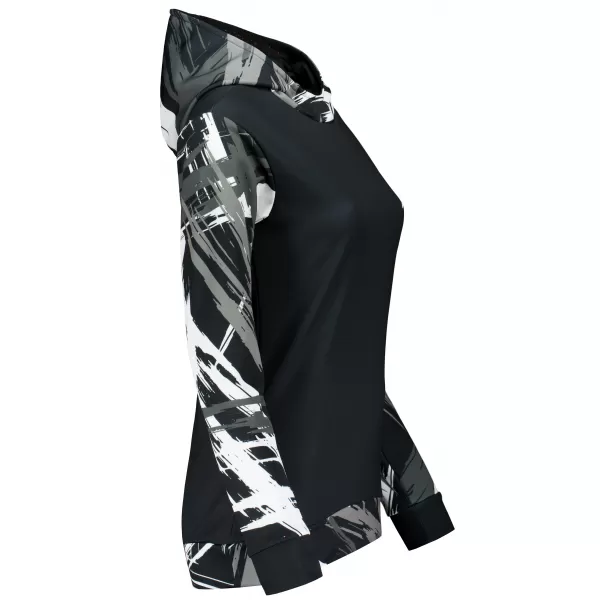  Ženski vrhunski funkcionalni pulover ALTISPORT VOJ/ALW039MI01 ČRNO/BELO 