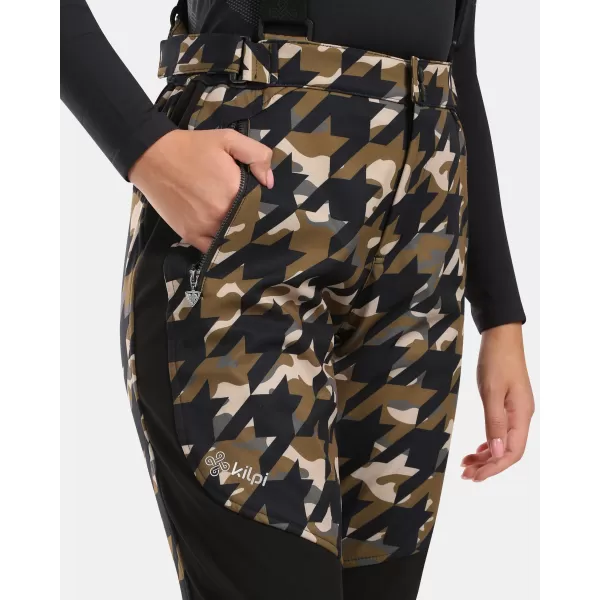  Ženske softshell smučarske hlače KILPI TORIEN-W WL0407KI KAKI 