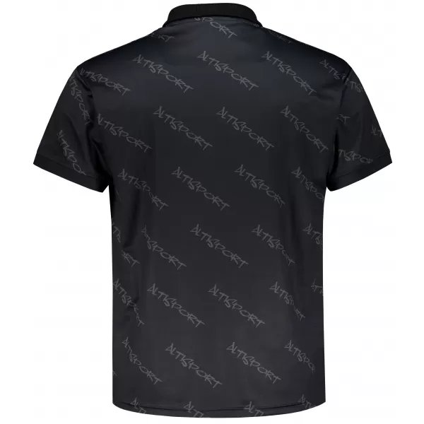  Moška funkcionalna majica z vrhunskim ovratnikom ALTISPORT VOJ/ALM050TR05 ČRNA 