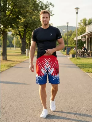 Moške premium funkcionalne kratke hlače brez žepov ALTISPORT VOJ/ALM036KRA02 LEV