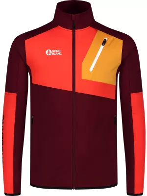 Moški powerfleece pulover NORDBLANC RIVER NBSFM8011 BORDO