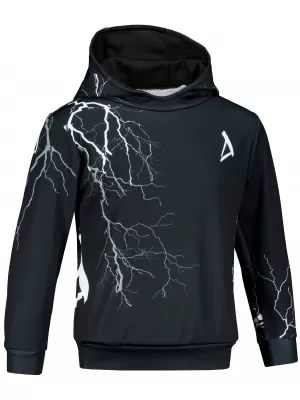 Otroški premium funkcionalni pulover ALTISPORT VOJ/ALK004MI01 ČRNO-BELO