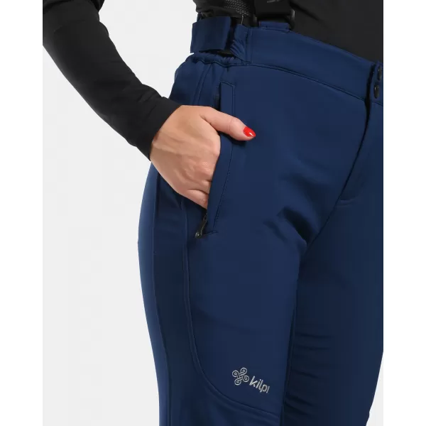  Ženske softshell smučarske hlače KILPI RHEA-W WL0409KI TEMNO MODRA 