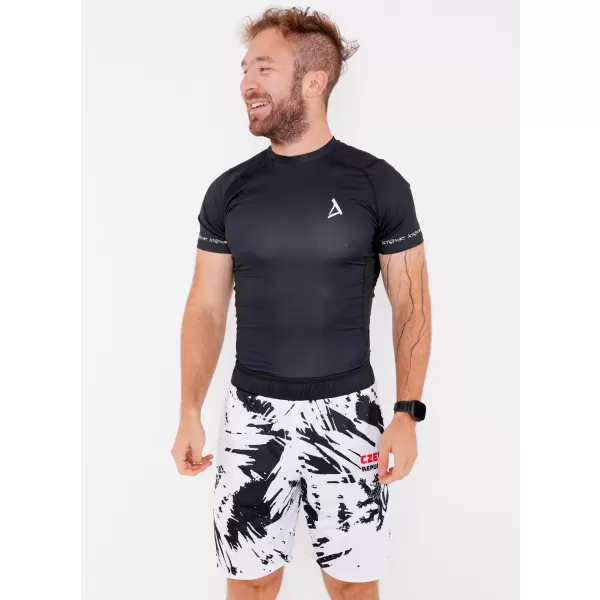  Moške premium funkcionalne kratke hlače brez žepov ALTISPORT VOJ/ALM036KRA02 ABSTRAKCIJA 