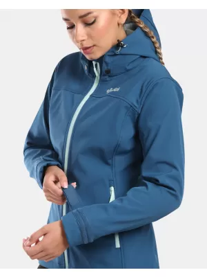 Ženska softshell jakna KILPI RAVIA-W WL0129KI TEMNO MODRA