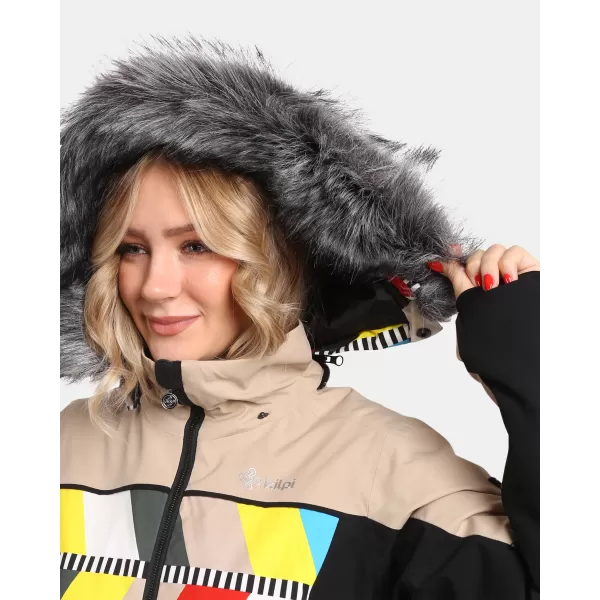  Ženska smučarska jakna KILPI CLAIR-W WL0107KI BEŽ 