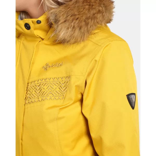 Ženski zimski plašč KILPI PERU-W WL0132KI ZLATI 