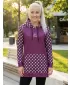 Ženski funkcionalni podaljšani pulover premium ALTISPORT VOJ/ALW048MI03 VIJOLIČNA