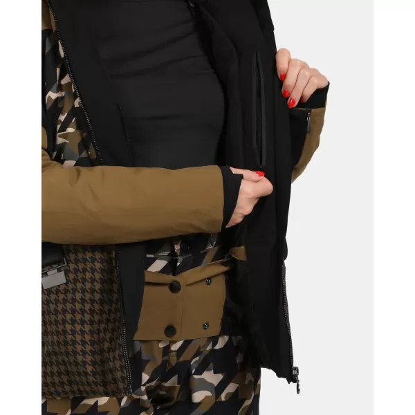  Ženska smučarska jakna KILPI CLAIR-W WL0107KI KAKI 