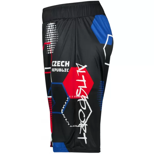  Moške premium funkcionalne kratke hlače brez žepov ALTISPORT VOJ/ALM036KRA02 HEKSA ČRNA 