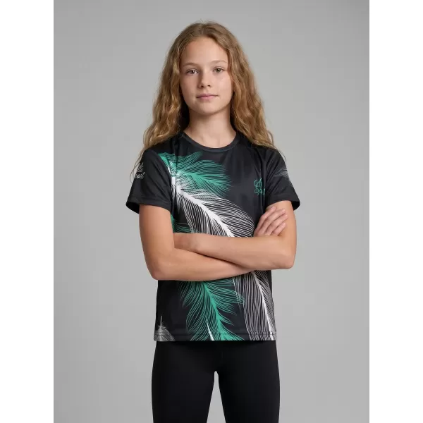  Otroška premium funkcionalna majica ALTISPORT VOJ/ALK001TR01 ČRNA/TURKIZNA 