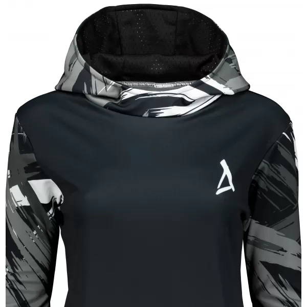  Ženski vrhunski funkcionalni pulover ALTISPORT VOJ/ALW039MI01 ČRNO/BELO 