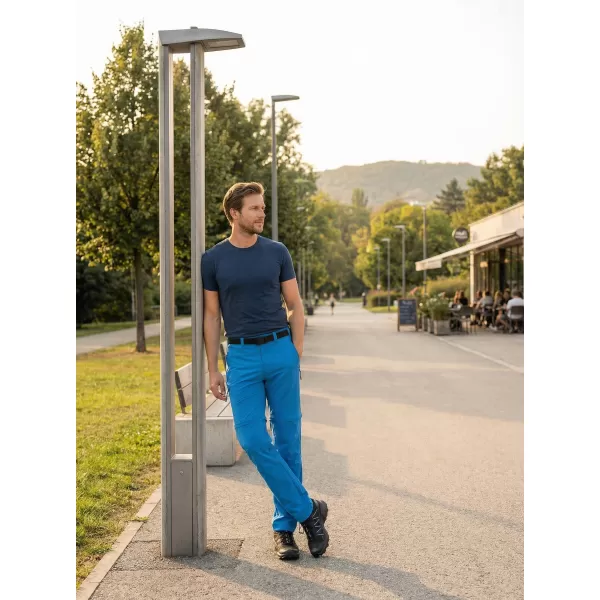  Moške hlače/kratke hlače ALTISPORT NoPrint NP/ALM2021NJ SVETLO MODRA 
