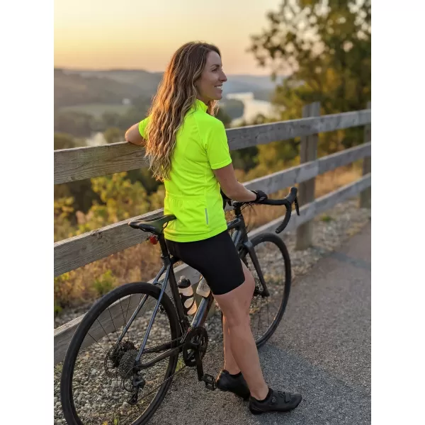  Ženski kolesarski dres ALTISPORT NoPrint NP/ALW115NJ SVETLO RUMENA 