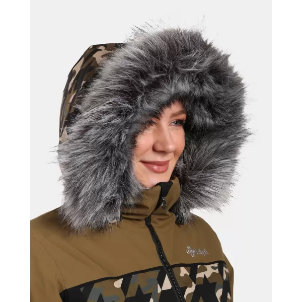  Ženska smučarska jakna KILPI CLAIR-W WL0107KI KAKI 