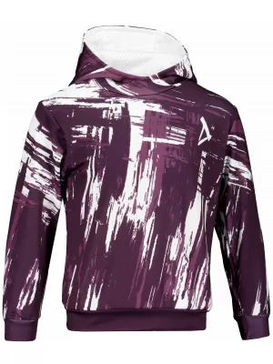 Otroški premium funkcionalni pulover ALTISPORT VOJ/ALK010MI01 VIJOLIČNA/BELA