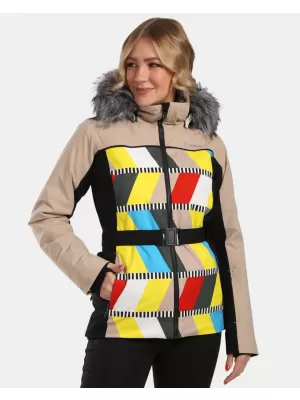 Ženska smučarska jakna KILPI CLAIR-W WL0107KI BEŽ