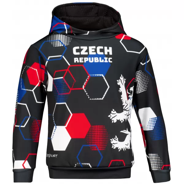  Otroški premium funkcionalni pulover ALTISPORT VOJ/ALK036MI01 ČRNA 