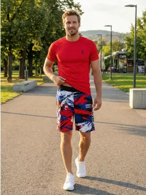 Moške premium funkcionalne kratke hlače brez žepov ALTISPORT VOJ/ALM036KRA02 ČEŠKI