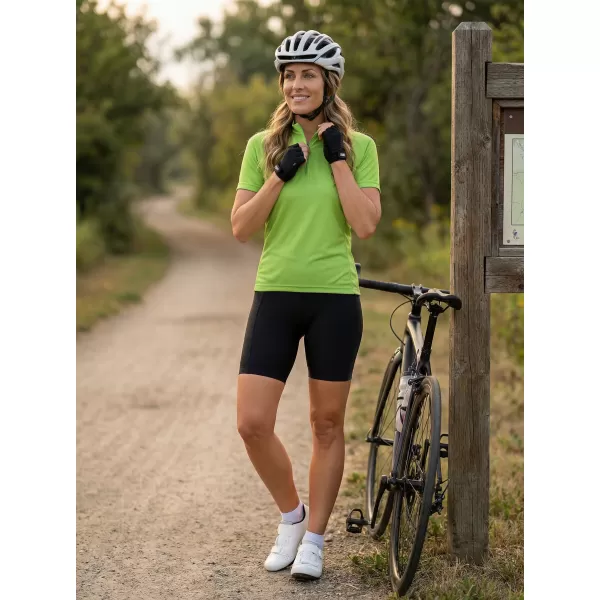  Ženski kolesarski dres ALTISPORT NoPrint NP/ALW115NJ ZELENA LIMETA 