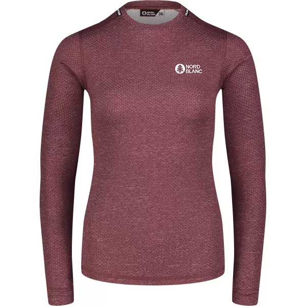  Ženska termo majica NORDBLANC TEMPERATURE NBBLM7981 BORDO 