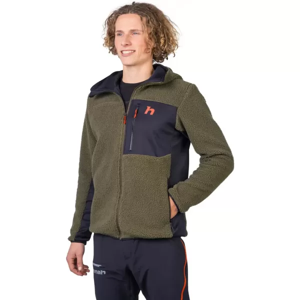 Moški pulover HANNAH KODIAK HOODY BRŠLJAN ZELENA/ANTRACIT 