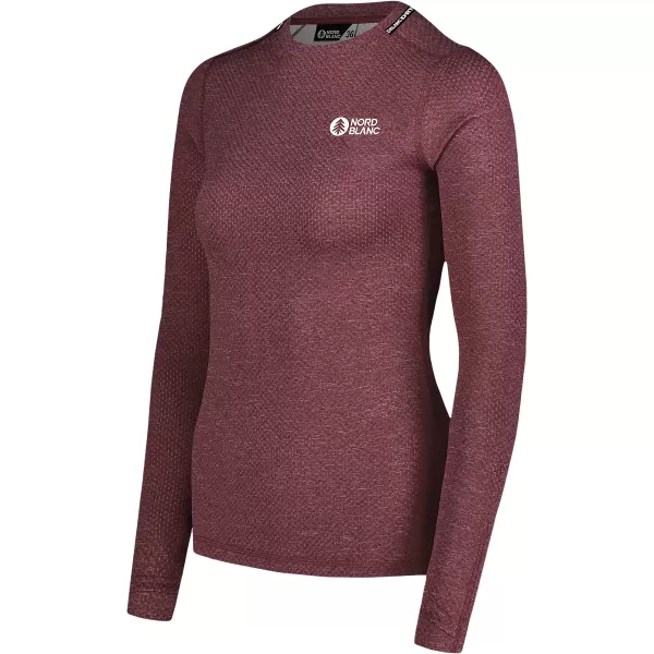  Ženska termo majica NORDBLANC TEMPERATURE NBBLM7981 BORDO 