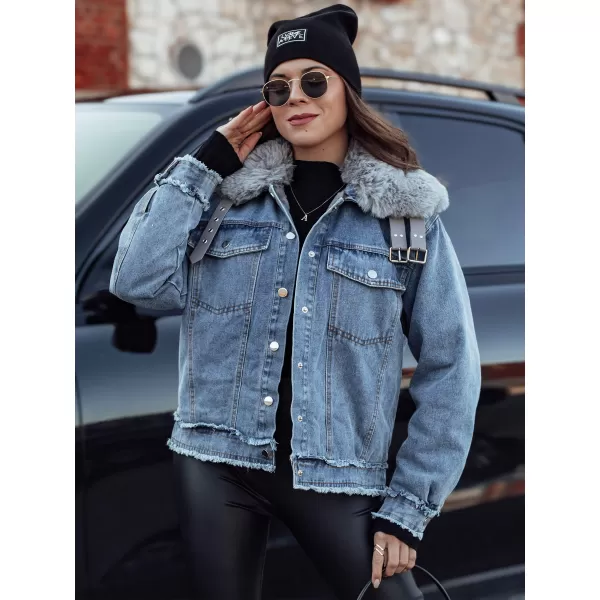  Ženska jakna DSTREET FURDENIM TY4755 SVETLO MODRA 