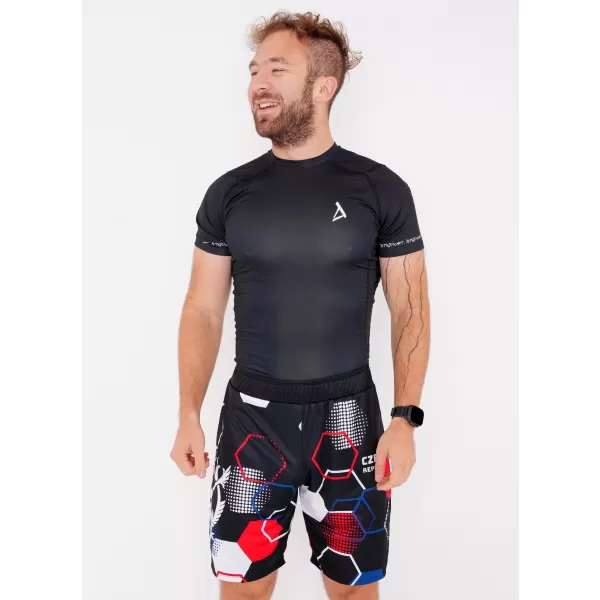  Moške premium funkcionalne kratke hlače brez žepov ALTISPORT VOJ/ALM036KRA02 HEKSA ČRNA 