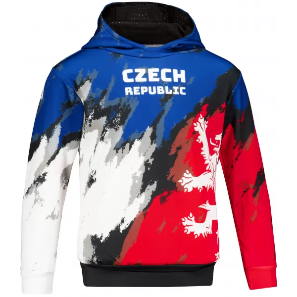  Otroški premium funkcionalni pulover ALTISPORT VOJ/ALK036MI01 MODRA/RDEČA 