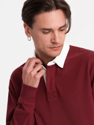 Moška jopica OMBRE OM-SSNZ-0132 MAROON