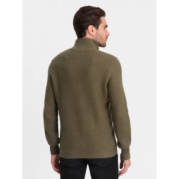  Moški pulover OMBRE OM-SWZS-0105 OLJK 
