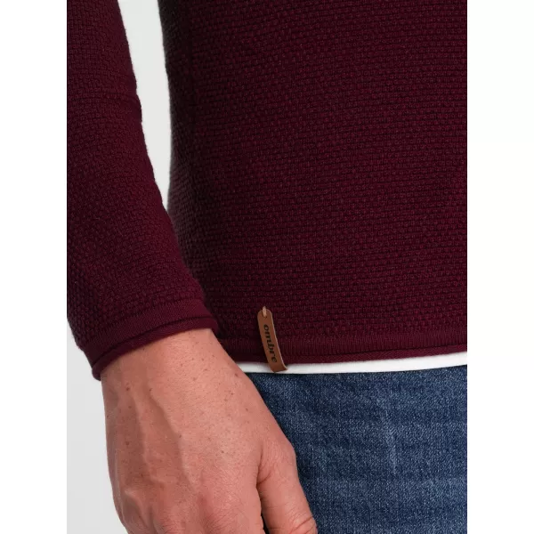  Moški pulover OMBRE OM-SWSW-0103 MAROON 
