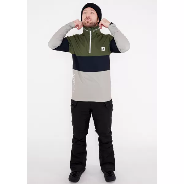  Moški vrhunski funkcionalni termo pulover ALTISPORT VOJ/ALM051TER03 KAKI 