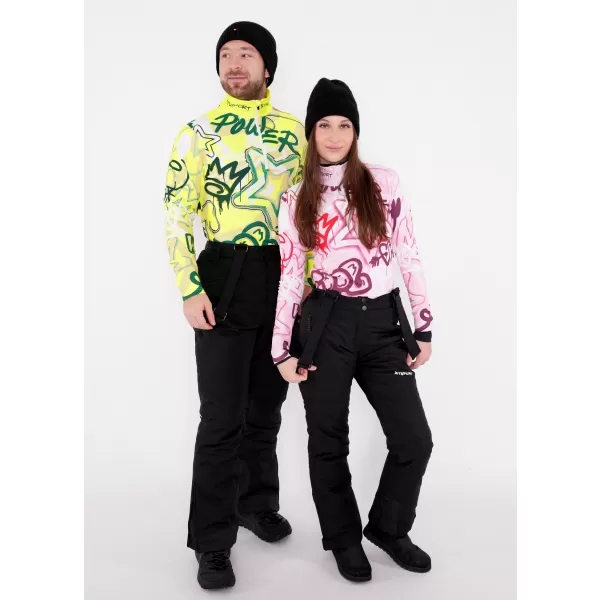  Moški vrhunski funkcionalni termo pulover ALTISPORT VOJ/ALM054TER03 FLUORESCENTNO ZELENA 