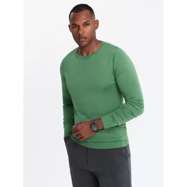  Moški pulover OMBRE OM-SWBS-0106 ZELENO 
