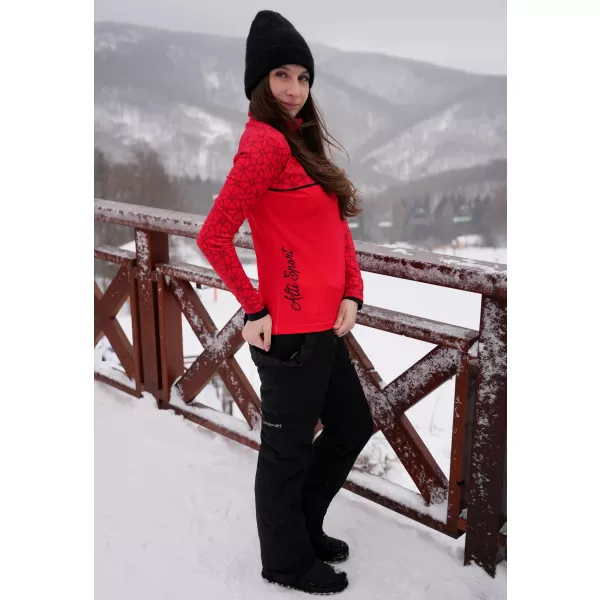 Ženska premium funkcionalna termo jopica ALTISPORT VOJ/ALW053TER03 RDEČA 