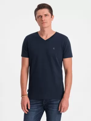 Srajca OMBRE OM-TSCT-0106 MORNARSKO MODRO
