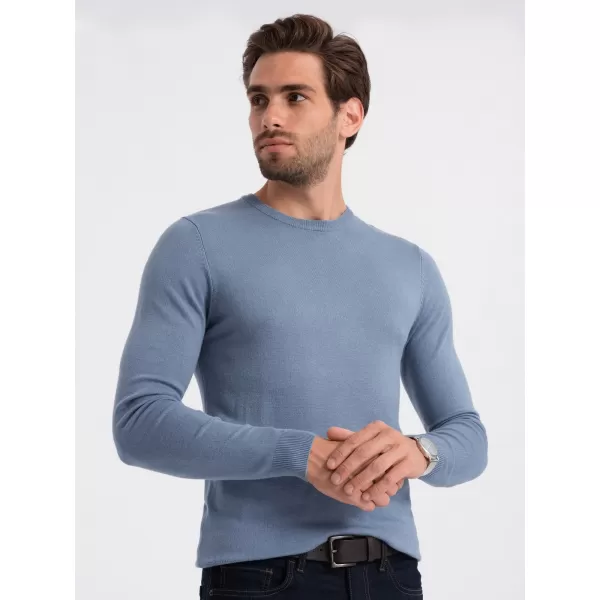  Moški pulover OMBRE OM-SWBS-0106 SVETLO MODRA 