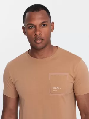 Srajca OMBRE OM-TSPT-0154 SVETLO RJAVA