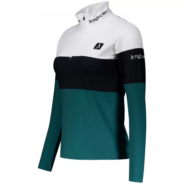  Ženska premium funkcionalna termo jopica ALTISPORT VOJ/ALW051TER03 BELO ZELENA 