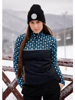Ženska premium funkcionalna termo jopica ALTISPORT VOJ/ALW048TER03 ČRNA IN MODRA