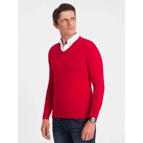  Moški pulover OMBRE OM-SWSW-0102 RDEČA 