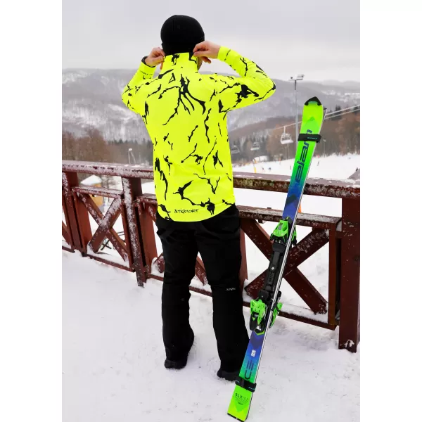  Moški vrhunski funkcionalni termo pulover ALTISPORT VOJ/ALM052TER03 NEONSKO ZELENA 