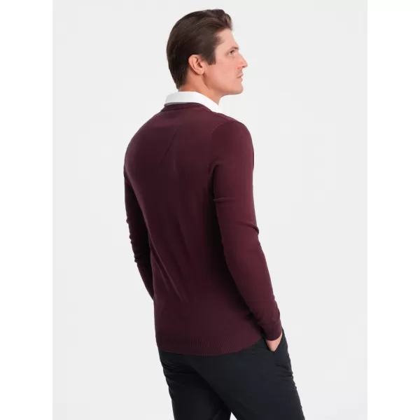  Moški pulover OMBRE OM-SWSW-0102 MAROON 