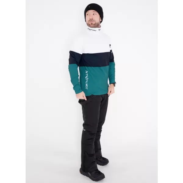  Moški vrhunski funkcionalni termo pulover ALTISPORT VOJ/ALM051TER03 BELO ZELENA 