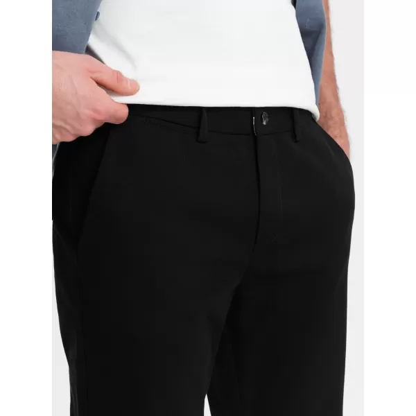  Hlače OMBRE OM-PACP-0186 ČRN 