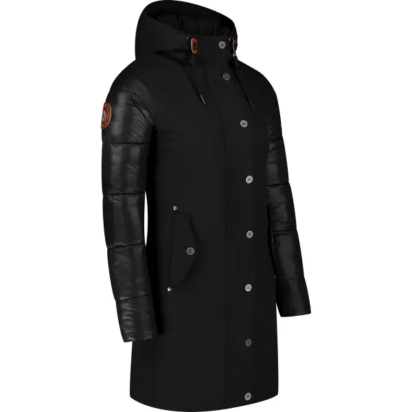  Ženski zimski plašč NORDBLANC WARMHUG NBWJL8073 ČRNA 