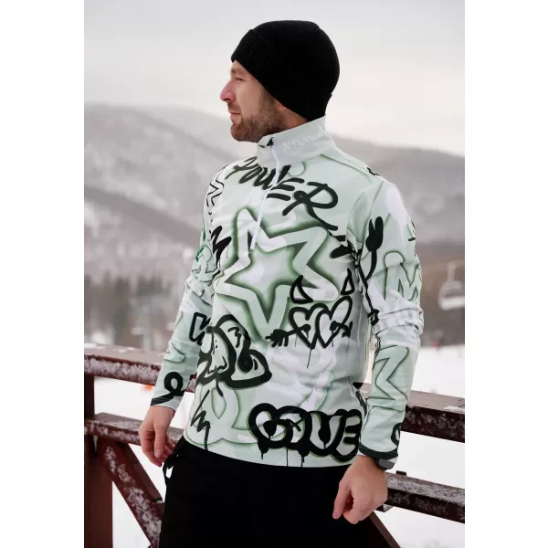  Moški vrhunski funkcionalni termo pulover ALTISPORT VOJ/ALM054TER03 ZELENA 